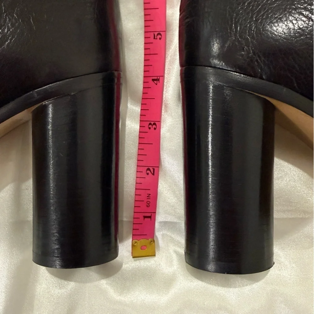 Isabel Marant Lurna Black Leather Thigh High Boots Size 37/7 Runway Statement
